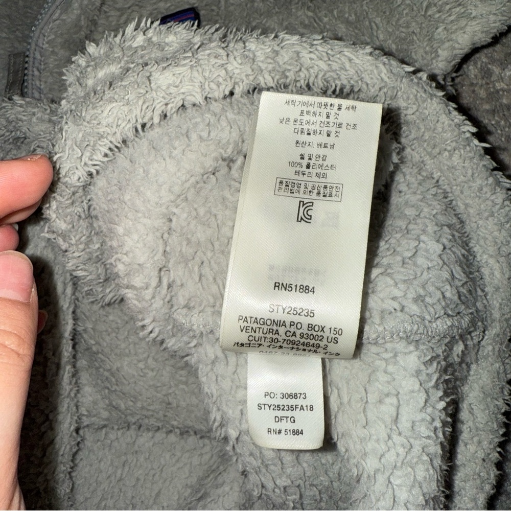 Patagonia Fleece Pullover Jacket Women's Small Gray Los Gatos 1/4 Zip - Picture 6 of 6